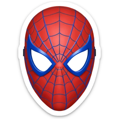 Spiderman mask emoji sticker