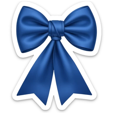 Laço azul escuro sticker