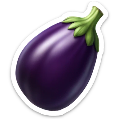 And eggplant that dwarfs a building  sticker