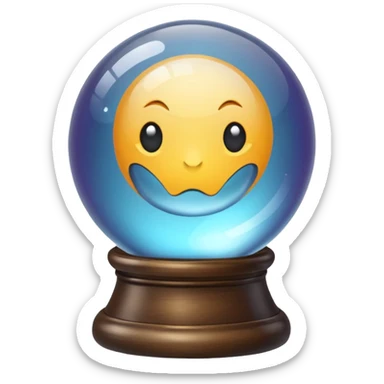 Crystal ball sticker