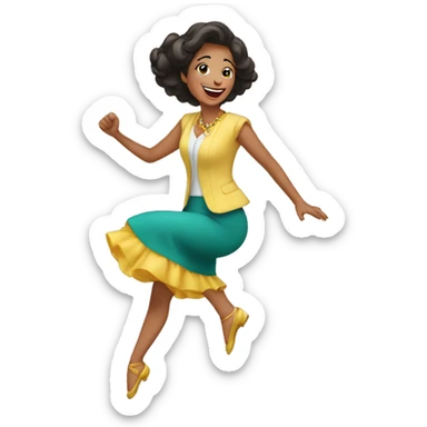 MAESTRA FELIZ bailando  sticker