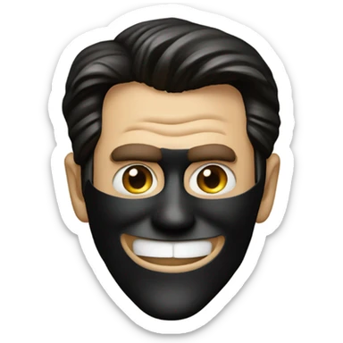 Jim Carrey in the mask but change yellow to black sticker