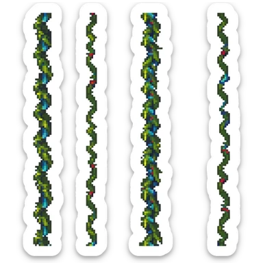 jungle vines wrapped around tree sticker