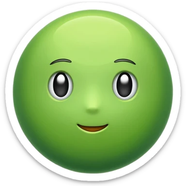simple emoji of a cell sticker