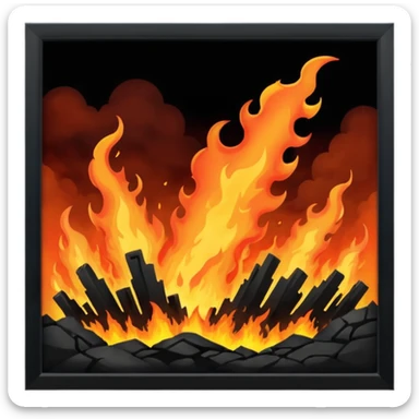 World being destroyed sticker