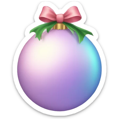 Pastel Christmas ball sticker