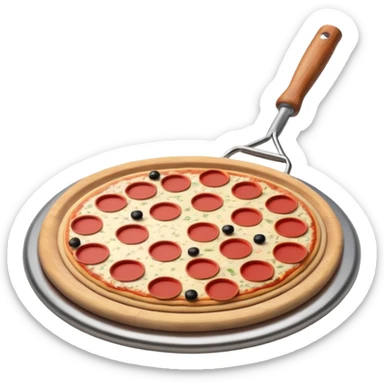 Pizza roller sticker