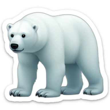 polar bear do research sticker
