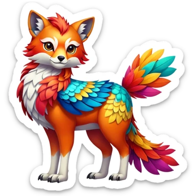 Multi-colored exotic Falvie-Fionbri, full body sticker