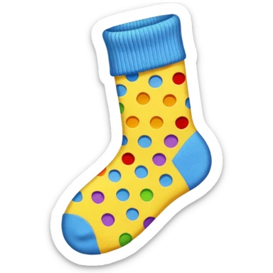 cute holey sock emoji sticker