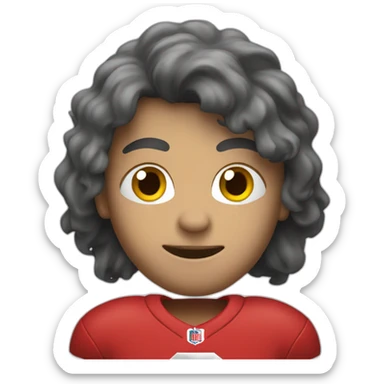 A football fan sticker