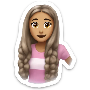 Ariana Grande in a bubble sticker