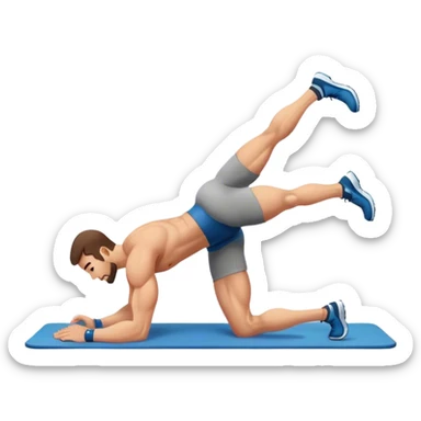 male glute-bridges sticker