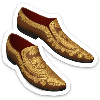 indian wedding shoes mens sticker