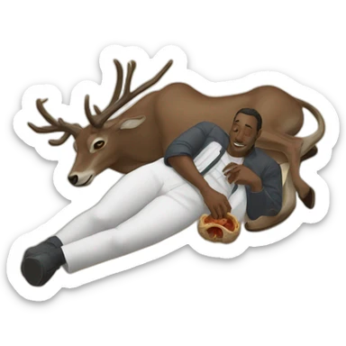 Baptiste Vivion with a dead cerf sticker