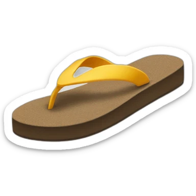 flip flop being trown sticker