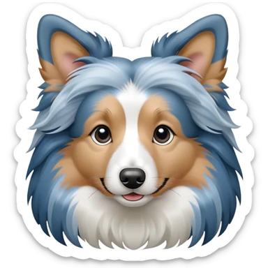 Blue Merle Sheltie sticker