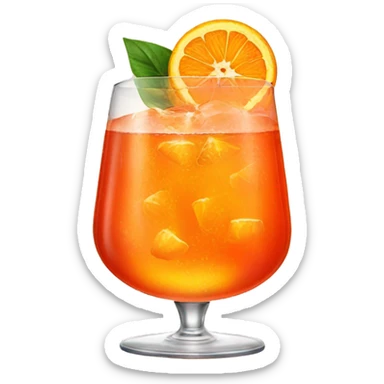 Glass with aperol spritz inside sticker