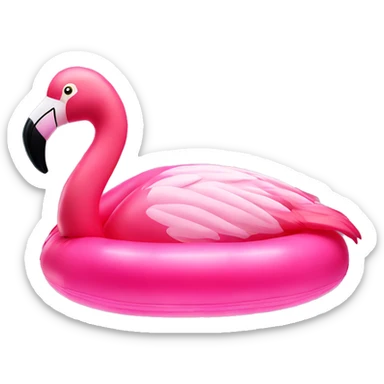 flamingo inflatable pool toy sticker