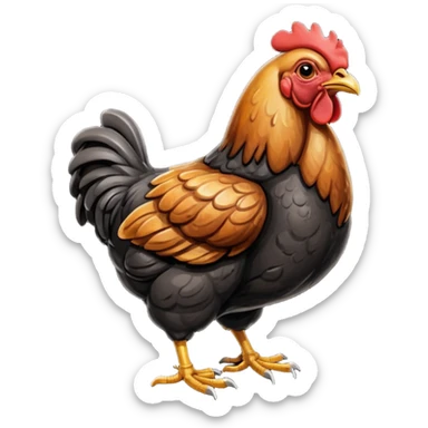 coal  chicken sticker