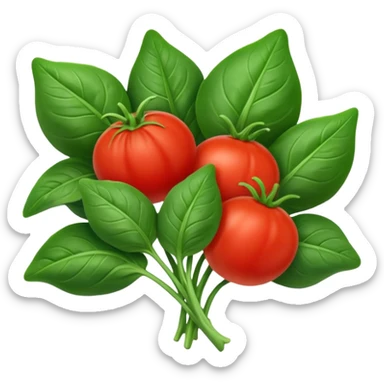 Spinach & tomato sticker