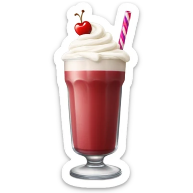 Red milkshake sticker