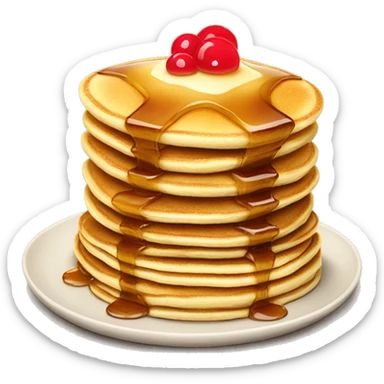 Pancakes with syrup  sticker