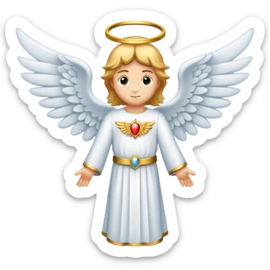 biblical angel emblem 6 wings sticker