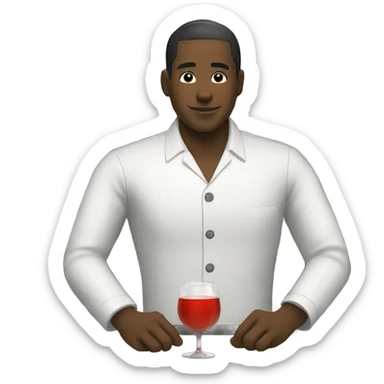 Bartender working in Japan sticker