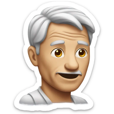 Wrinkly man  sticker