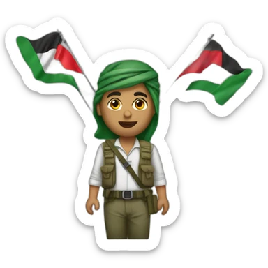 Freedom fighter from Palestine sticker