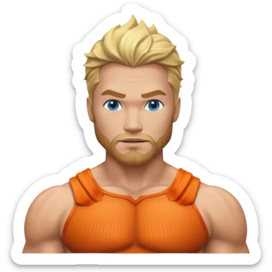Aquaman with blue eyes sticker