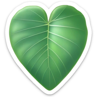 Eucalyptus green heart sticker