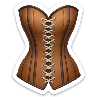 brown corset sticker