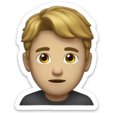 persona llorando y triste sticker