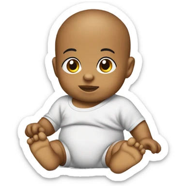 Bebe con chupete sticker