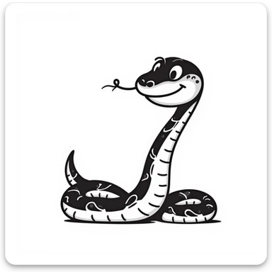 Snake sticker