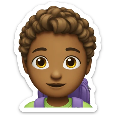 taking sibling to school  sticker