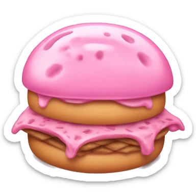 Food pink sticker