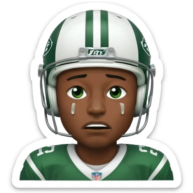 New York Jets being cry babies with tears  sticker