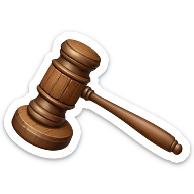 court hammer sticker