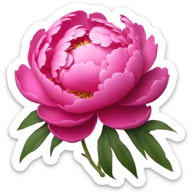 pink peony flower emoji  sticker