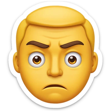 fed up face emoji  sticker