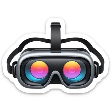 futuistic vr glasses sticker