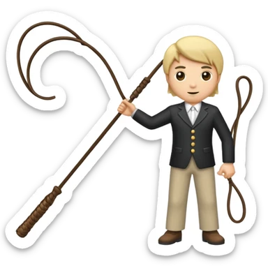 men with whips sticker