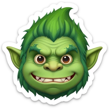 ugly troll sticker