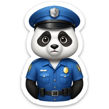 Panda Cop sticker