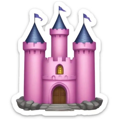 Pink Castle tarot cards  sticker