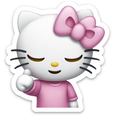 Hello kitty finger sticker