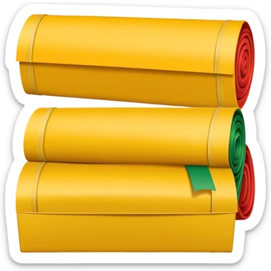 Rød-gul-grønn KVIKK LUNSJ bar sticker